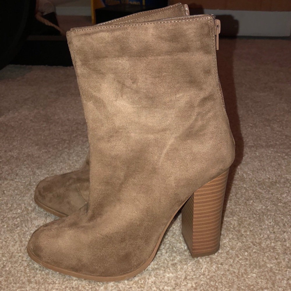 Suede booties